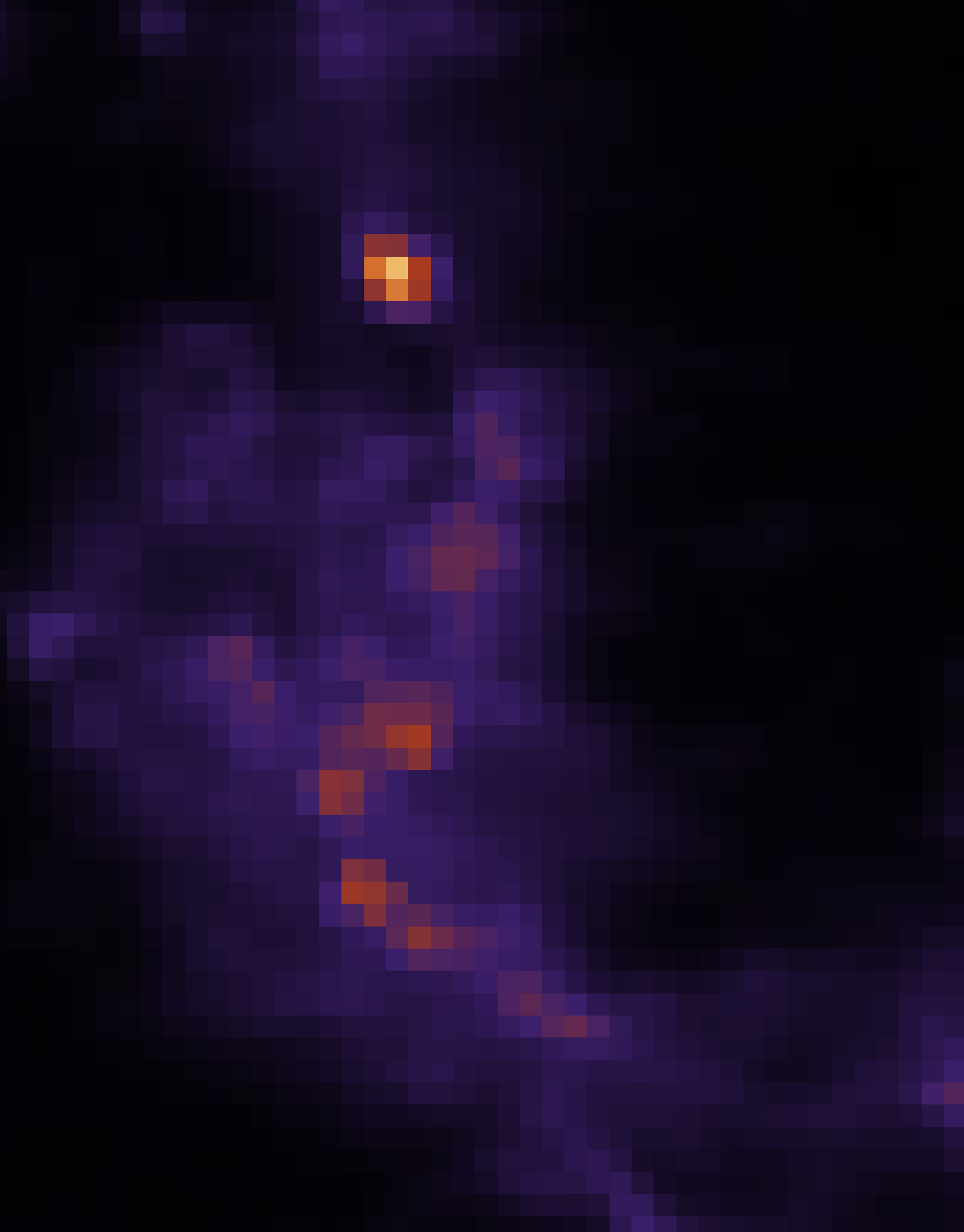 Night-time light radiance, annual mean 2014