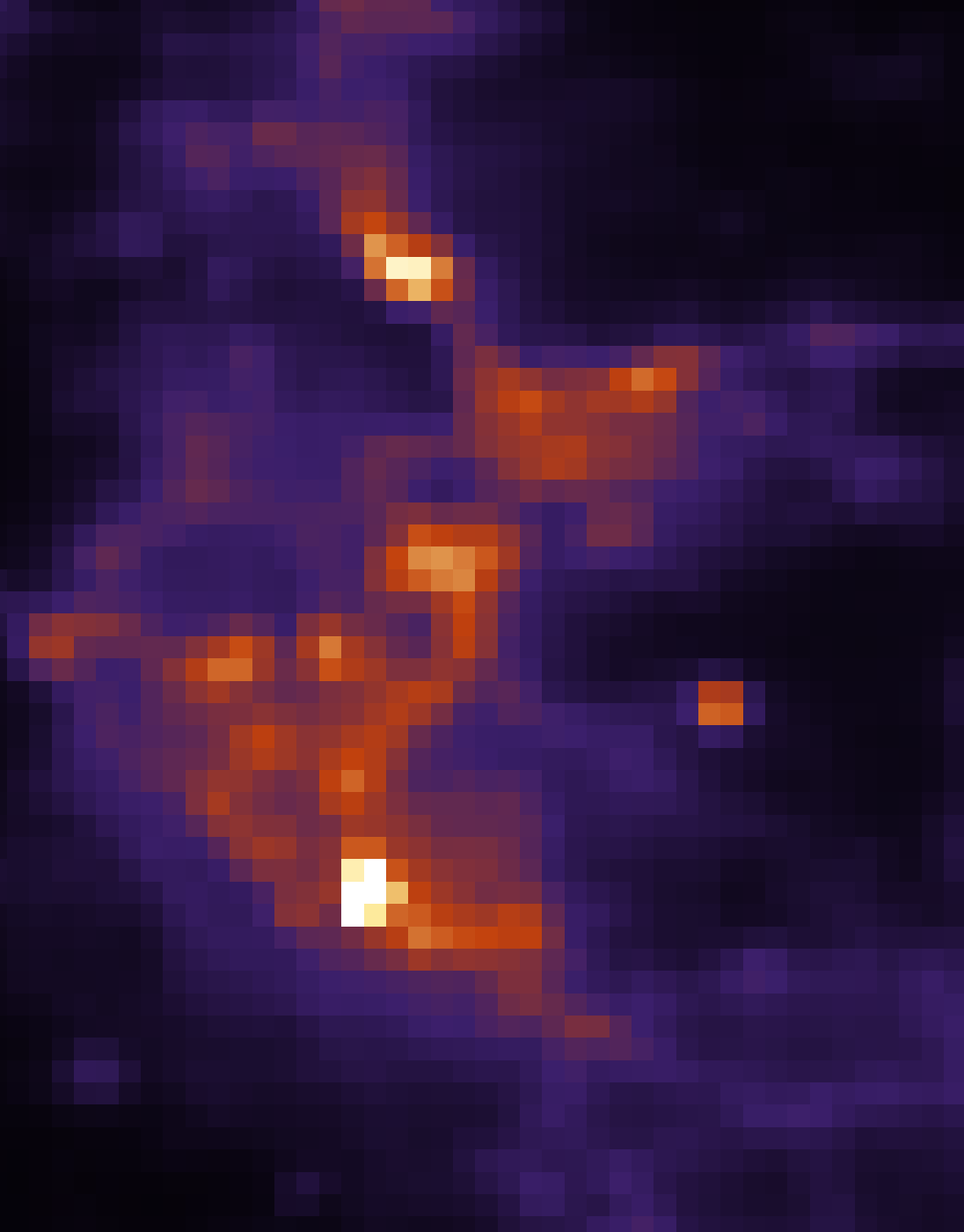Night-time light radiance, annual mean 2025